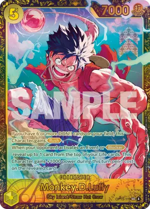 Carta Monkey.D.Luffy OP15-119, versión Arte alternativo