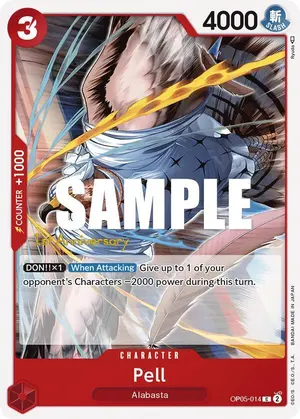 Carta Pell OP05-014, versión Promo