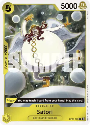 Carta Satori OP05-105, versión Normal