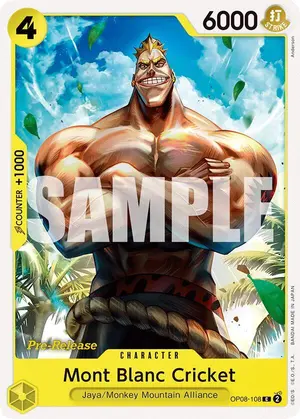 Carta Mont Blanc Cricket OP08-108, versión Promo