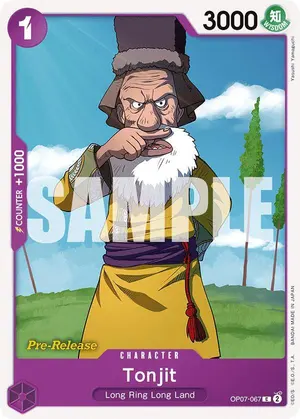 Carta Tonjit OP07-067, versión Promo