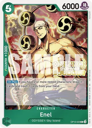 Carta Enel OP10-025, versión Promo