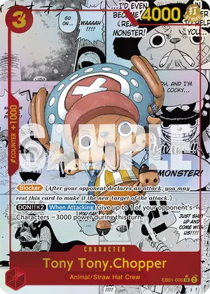 Carta Tony Tony.Chopper EB01-006, versión Manga