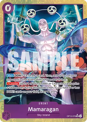 Carta Mamaragan OP15-078, versión Arte alternativo