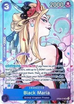 Carta Black Maria OP08-074, versión Arte alternativo