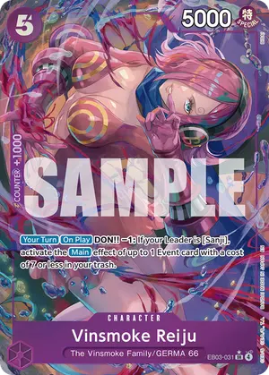 Carta Vinsmoke Reiju EB03-031, versión Arte alternativo