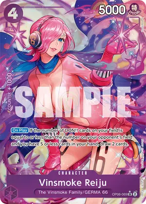 Carta Vinsmoke Reiju OP06-069, versión Arte alternativo