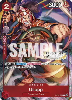 Carta Usopp OP01-004, versión Arte alternativo