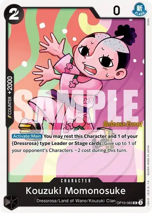 Carta Kouzuki Momonosuke OP10-083, versión Promo