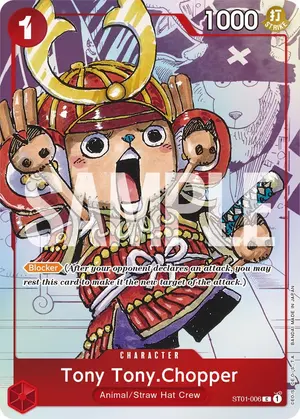 Carta Tony Tony.Chopper ST01-006, versión Arte alternativo