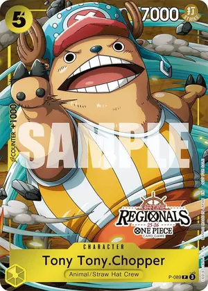 Carta Tony Tony.Chopper P-089, versión Promo