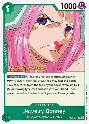 Carta Jewelry Bonney ST02-007, versión Promo