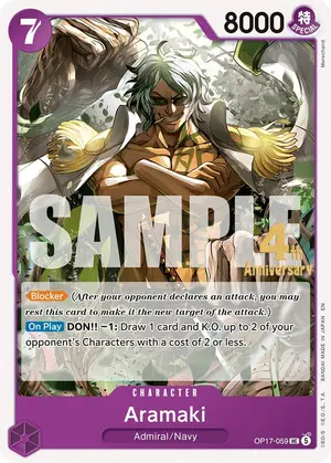 Carta Aramaki OP17-059, versión Promo