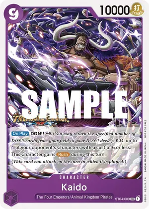 Carta Kaido ST04-003, versión Arte alternativo
