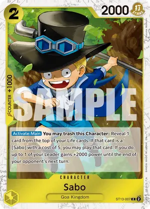 Carta Sabo ST13-007, versión Normal