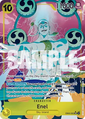 Carta Enel EB02-052, versión Arte alternativo