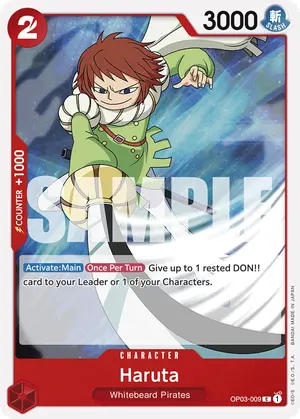 Carta Haruta OP03-009, versión Normal