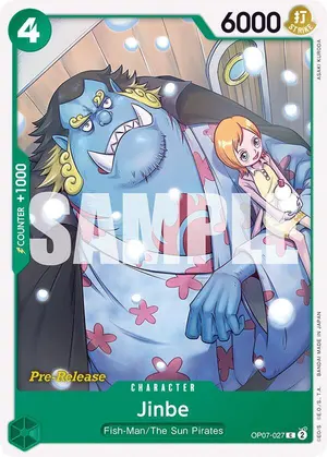 Carta Jinbe OP07-027, versión Promo