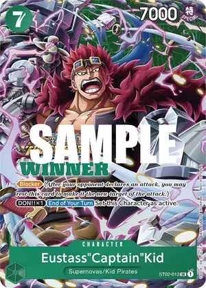 Carta Eustass"Captain"Kid ST02-013, versión Arte alternativo