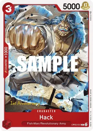 Carta Hack OP05-012, versión Promo