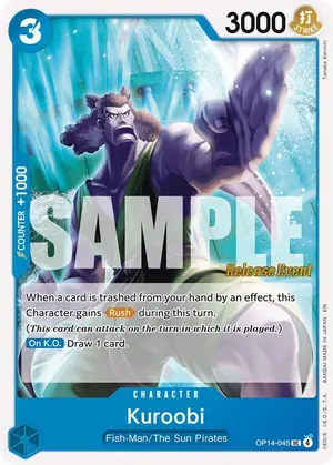 Carta Kuroobi OP14-045, versión Promo