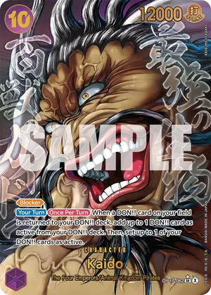 Carta Kaido OP17-062, versión Super arte alternativo