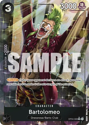 Carta Bartolomeo OP04-089, versión Arte alternativo