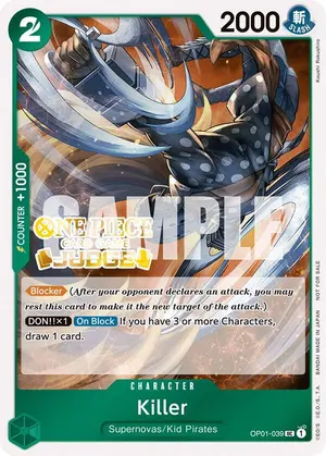 Carta Killer OP01-039, versión Promo
