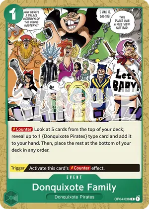 Carta Donquixote Family OP04-036, versión Normal