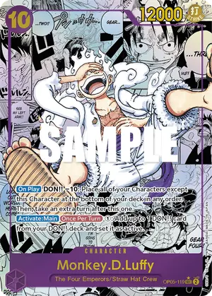 Carta Monkey.D.Luffy OP05-119, versión Manga