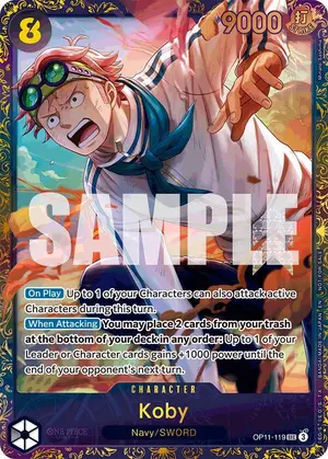 Carta Koby OP11-119, versión Arte alternativo