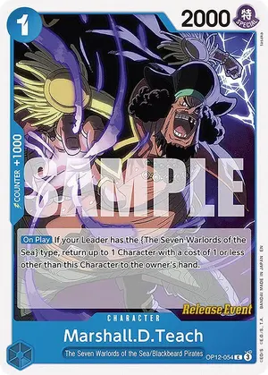 Carta Marshall.D.Teach OP12-054, versión Promo