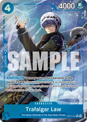Carta Trafalgar Law OP07-047, versión Arte alternativo