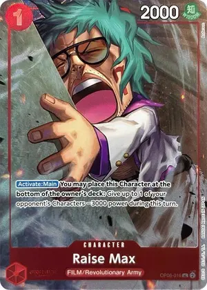 Carta Raise Max OP06-016, versión Arte alternativo