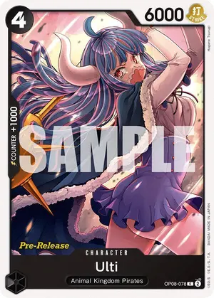 Carta Ulti OP08-078, versión Promo