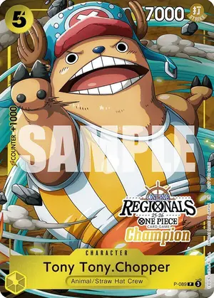 Carta Tony Tony.Chopper P-089, versión Promo