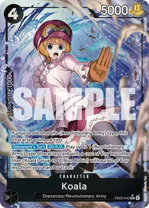 Carta Koala EB03-042, versión Arte alternativo