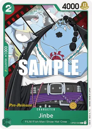 Carta Jinbe OP02-033, versión Promo