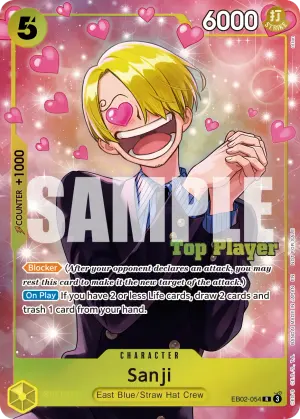 Carta Sanji EB02-054, versión Arte alternativo