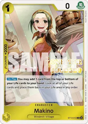 Carta Makino ST13-012, versión Promo