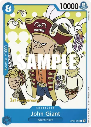 Carta John Giant OP05-044, versión Promo