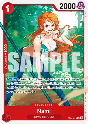 Carta Nami OP01-016, versión Normal