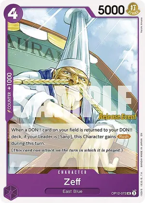 Carta Zeff OP12-072, versión Promo