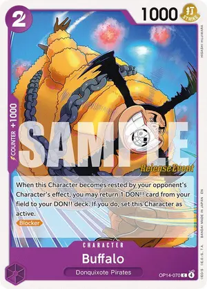 Carta Buffalo OP14-070, versión Promo