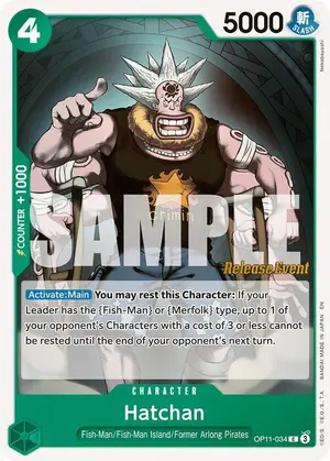 Carta Hatchan OP11-034, versión Promo