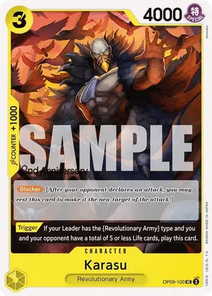 Carta Karasu OP09-100, versión Promo