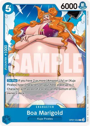 Carta Boa Marigold OP07-052, versión Promo