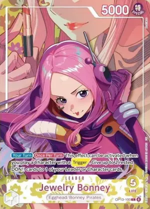 Carta Jewelry Bonney OP13-100, versión Arte alternativo