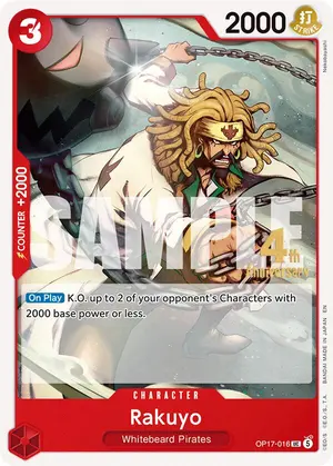Carta Rakuyo OP17-016, versión Promo