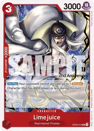 Carta Limejuice OP09-014, versión Promo